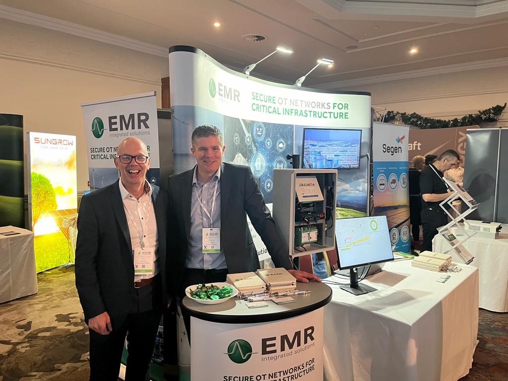 Alan Feenan and Dominic Crudden from EMR at Solar Ireland 2025