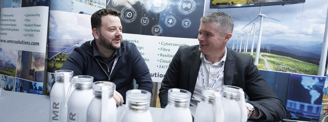 Solar Ireland Annual Conference with the EMR team of l-r: Oisin O'Malley and Dominic Crudden